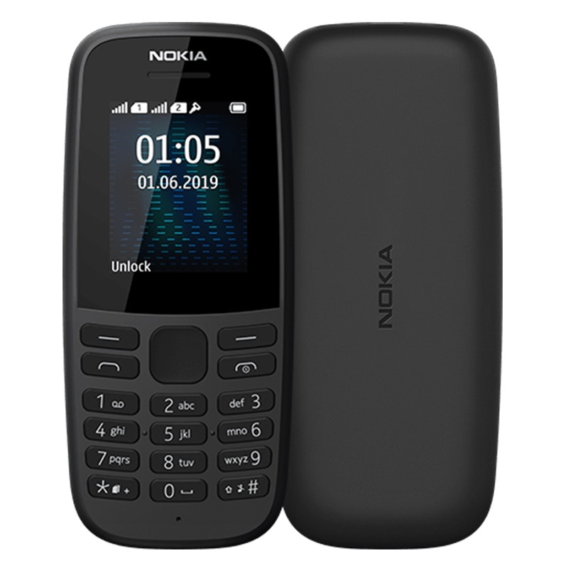 Wxyz9 - Nokia 105 Dual Sim (2019) (Black) - MyMobile.LK